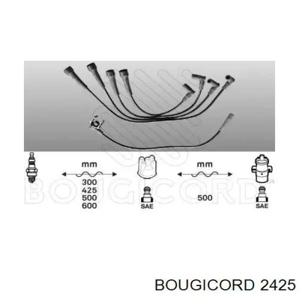 2425 Bougicord дріт високовольтні, комплект