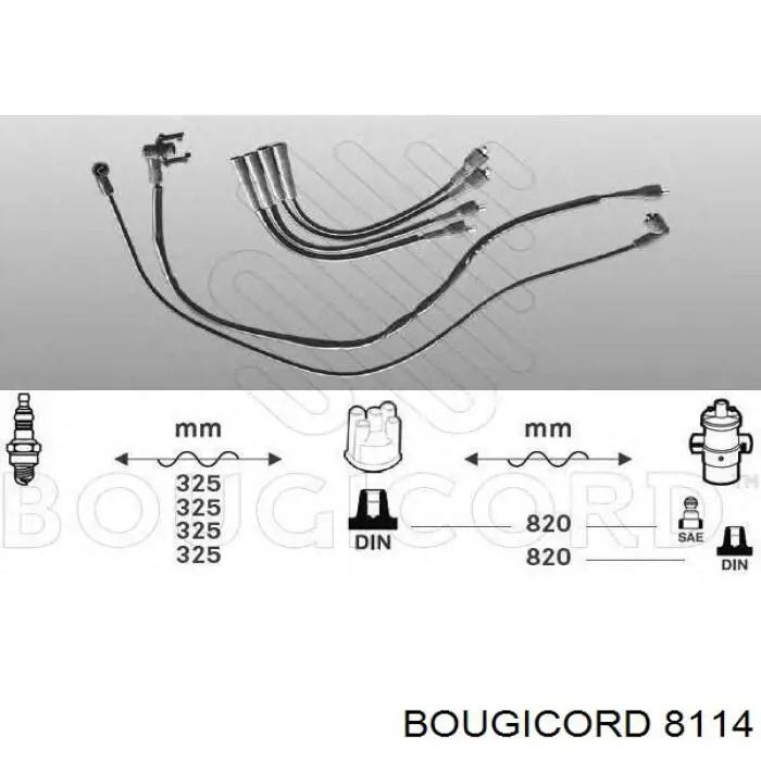 Купити 530126 Maxgear Провід високовольтні, комплект