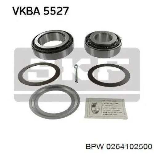 0264102500 BPW Підшипник маточини передньої
