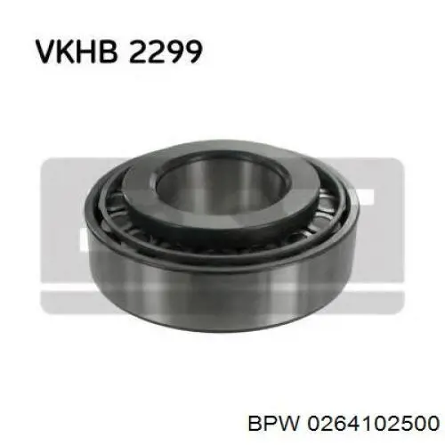 Комплект підшипник маточини передньої BPW 0264102500 ціна, від 28.70 USD