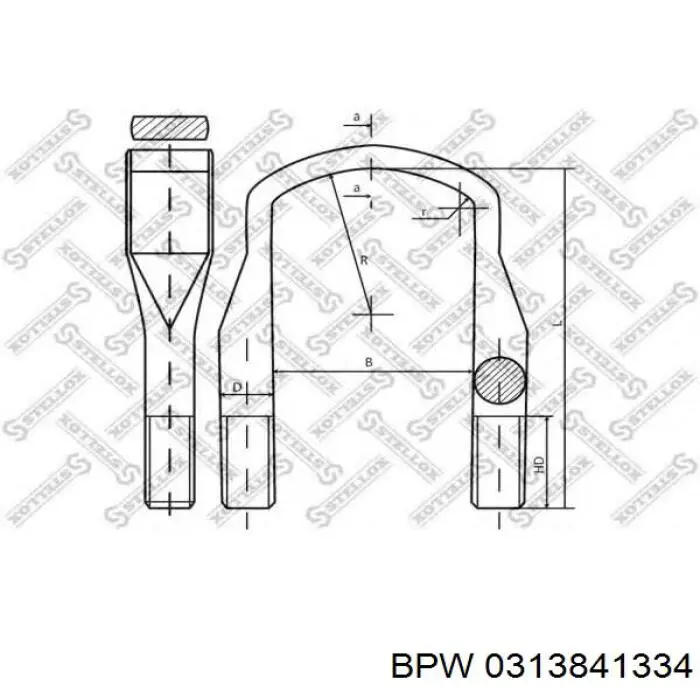 Стремянка ресори (TRUCK) 98698285 Schomacker