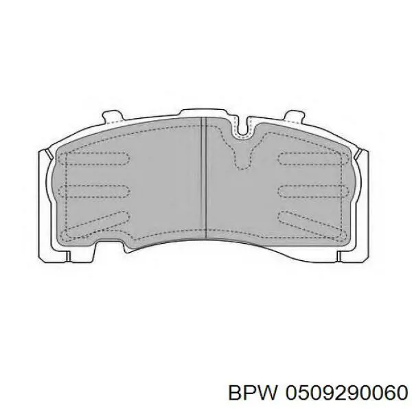 Купити 0509290060 BPW Задні колодки