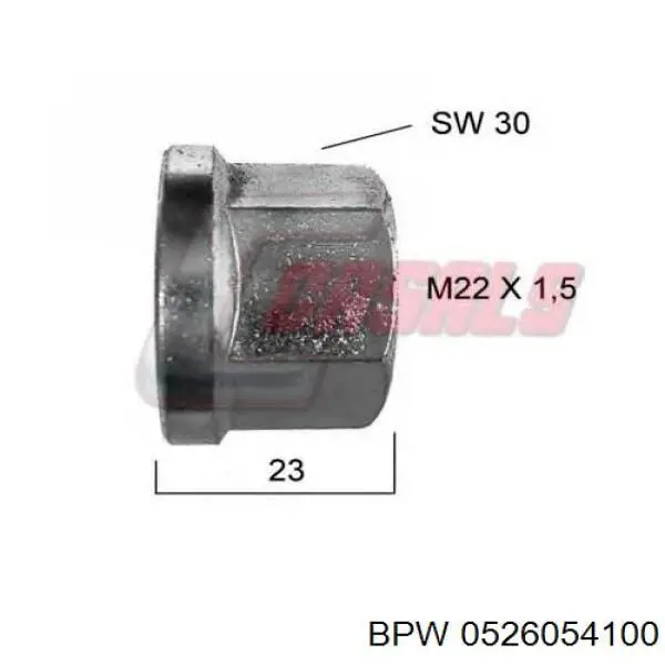 Купити 0526054100 BPW Колісні гайки
