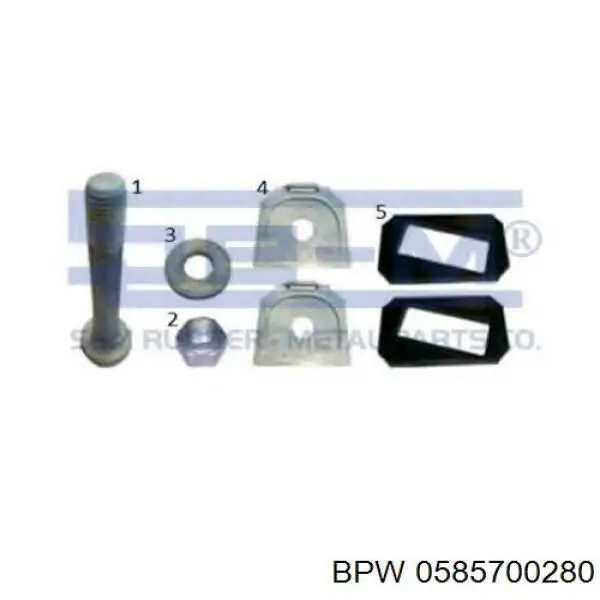 Ремкомплект задньої ресори SEM 10909 ціна, від 31.67 USD