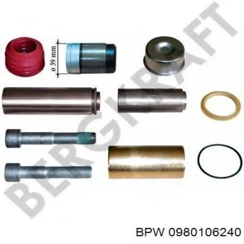 Ремкомплект супорту гальмівного заднього BPW 0980106240 ціна, від 26.92 USD