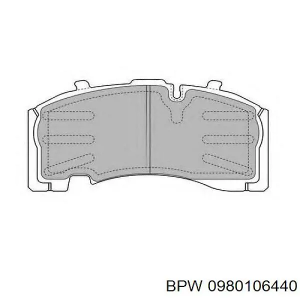Купити 0980106440 BPW Задні колодки