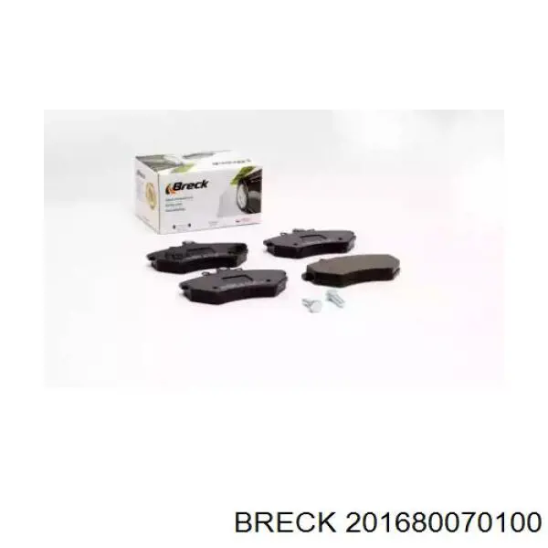 Гальмівні колодки Breck 201680070100 ціна, від 22.10 USD