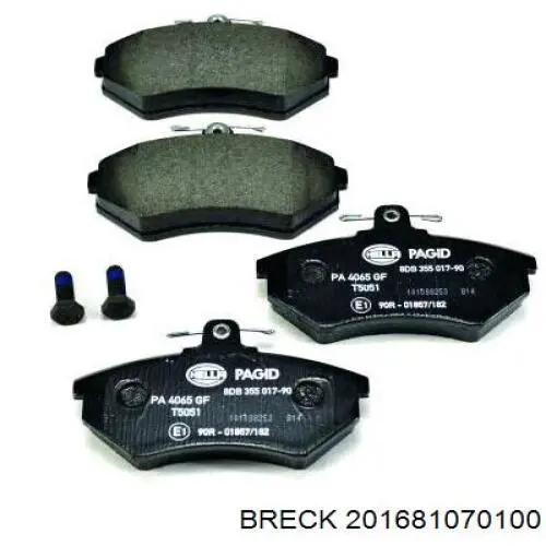 Гальмівні колодки Breck 201681070100 ціна, від 14.71 USD