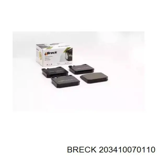203410070110 Breck колодки гальмівні передні, дискові
