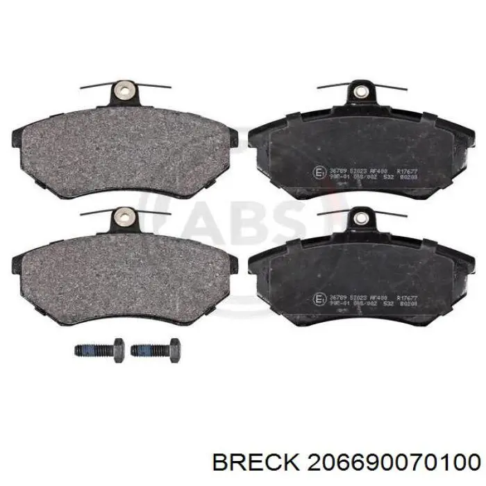 Тормозні колодки Breck 206690070100