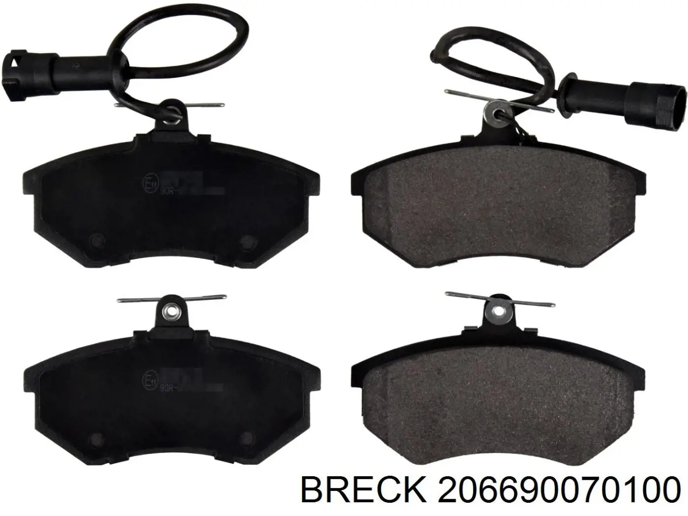 206690070100 Breck Передні гальмівні колодки