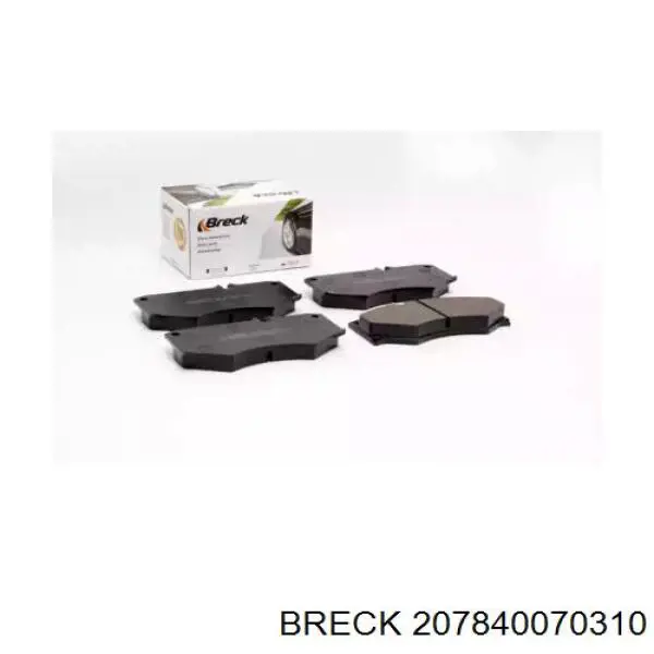 Купити 207840070310 Breck Колодки гальмівні передні, дискові
