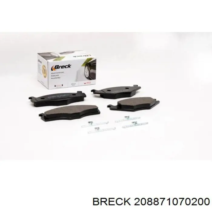 Передні тормозні колодки 208871070200 Breck