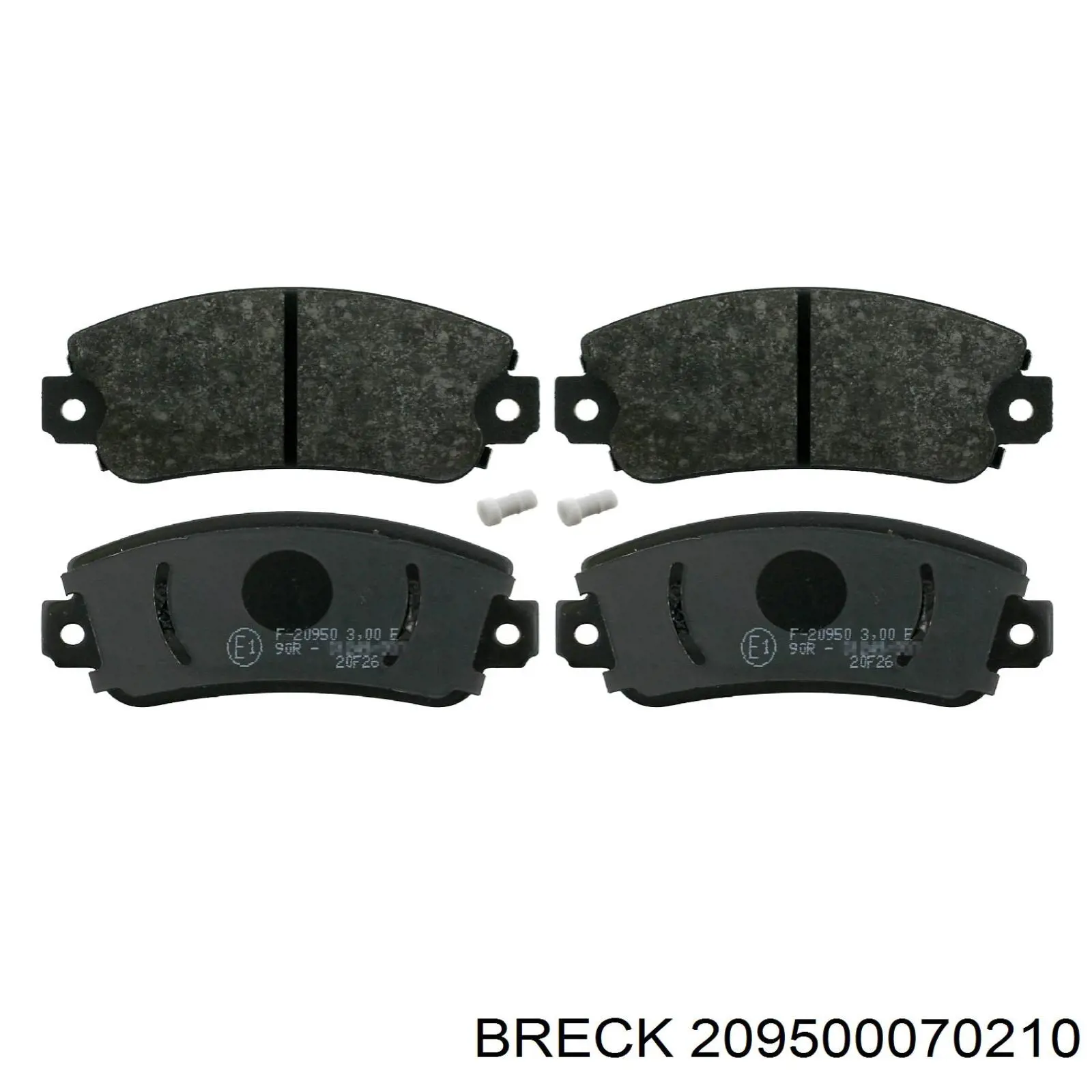 Тормозні колодки Breck 209500070210