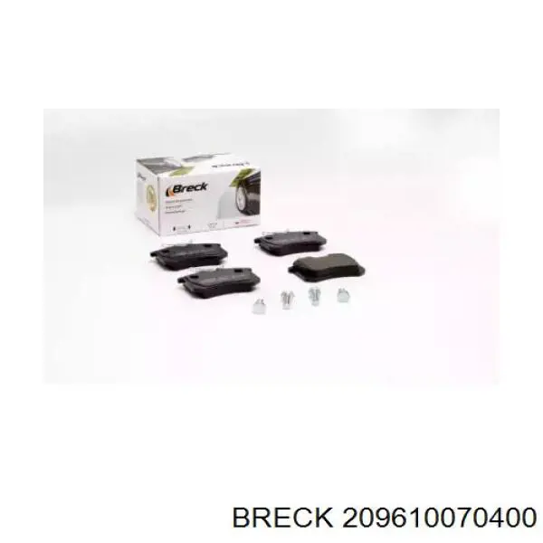 Задні гальмівні колодки 209610070400 Breck