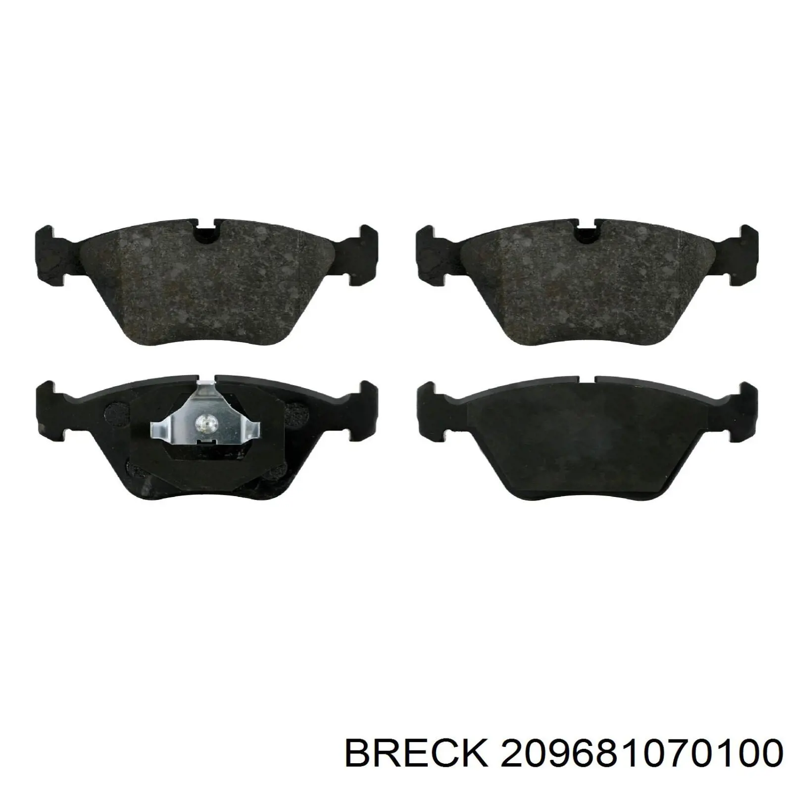 Передні тормозні колодки 209681070100 Breck