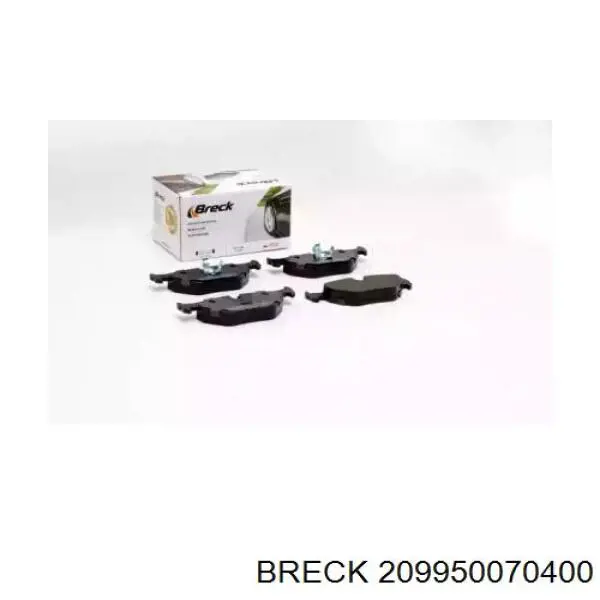 Купити 209950070400 Breck Задні колодки