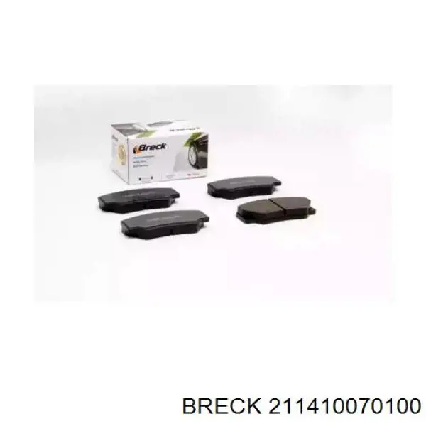 211410070100 Breck колодки гальмівні передні, дискові