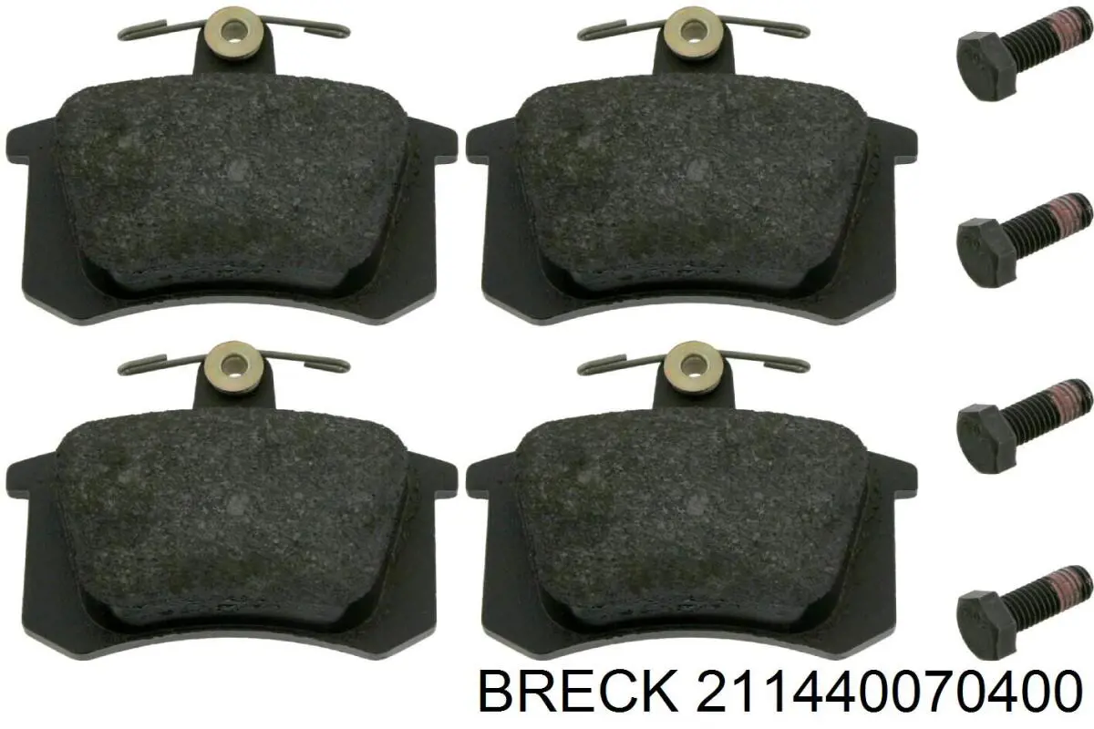 Задні гальмівні колодки 211440070400 Breck