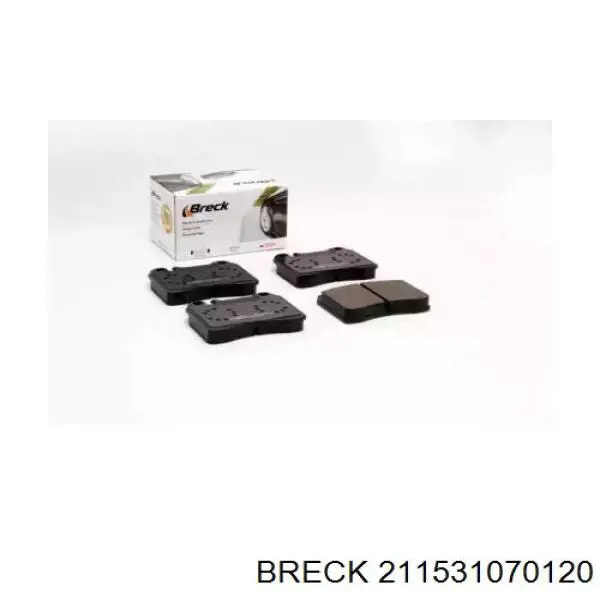 211531070120 Breck колодки гальмівні передні, дискові
