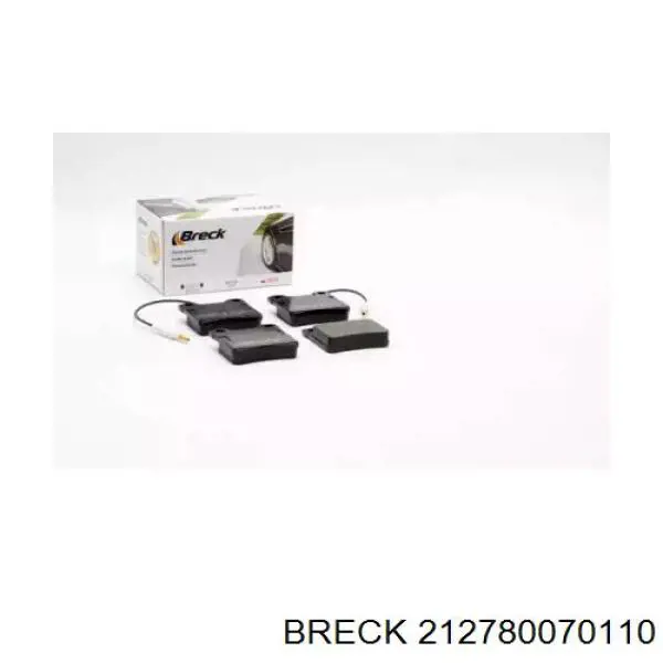 Купити 212780070110 Breck Задні колодки