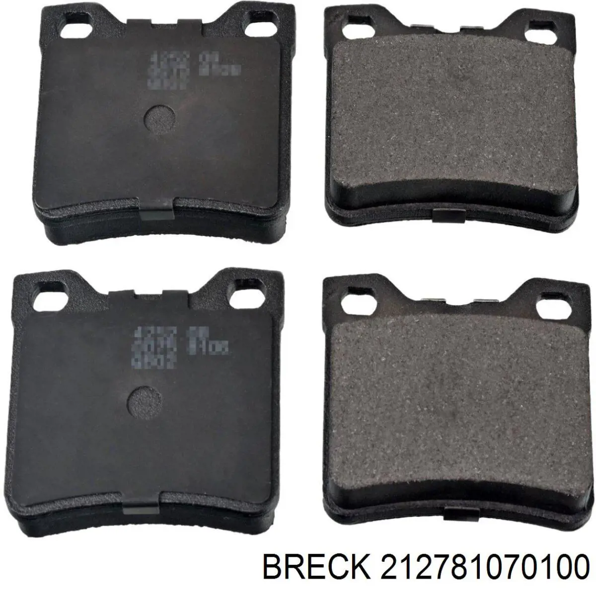 Задні дискові колодки Breck 212781070100