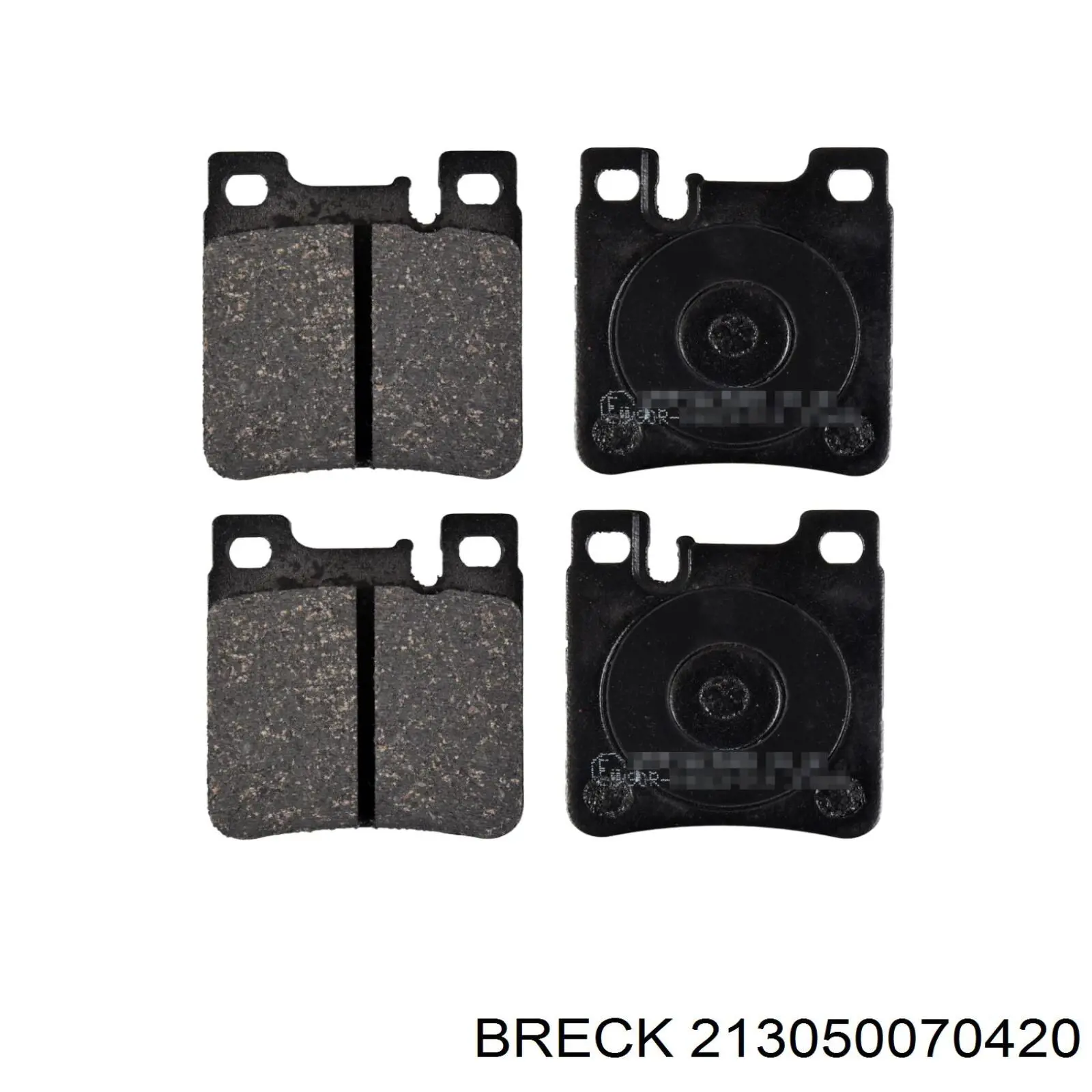 Задні дискові колодки Breck 213050070420