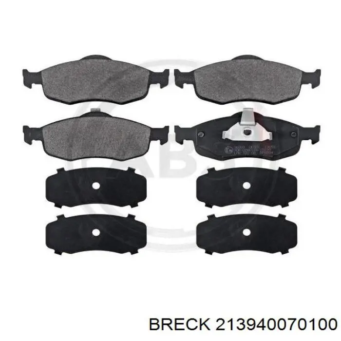 213940070100 Breck Передні гальмівні колодки