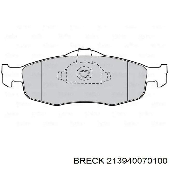 Гальмівні колодки Breck 213940070100 ціна, від 16.41 USD