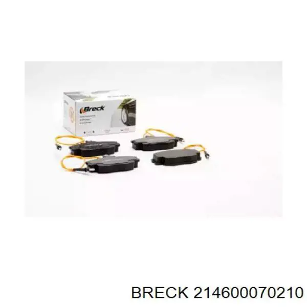 214600070210 Breck колодки гальмівні передні, дискові