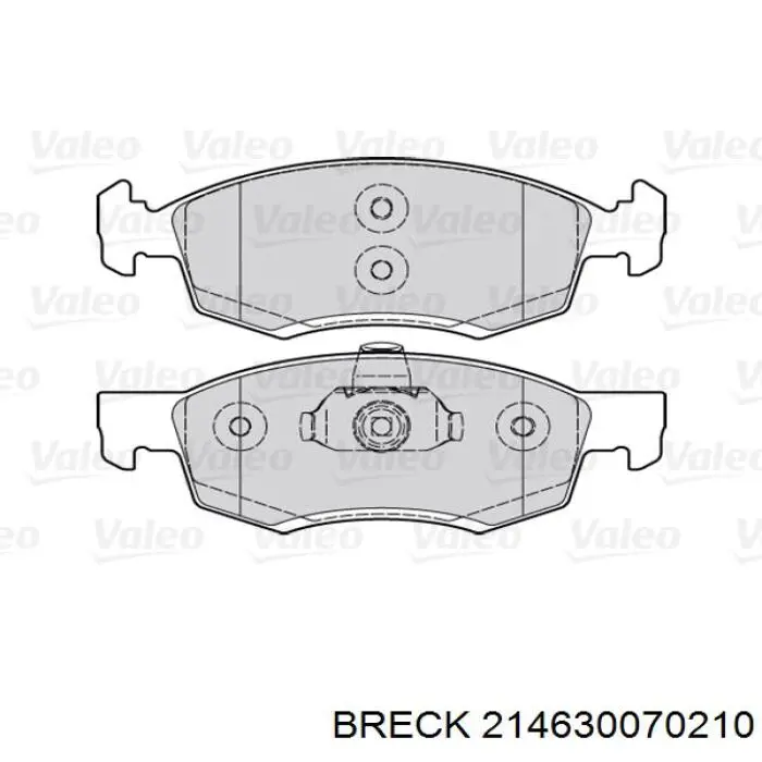 Гальмівні колодки Breck 214630070210 ціна, від 16.57 USD