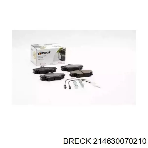 Купити 214630070210 Breck Колодки гальмівні передні, дискові