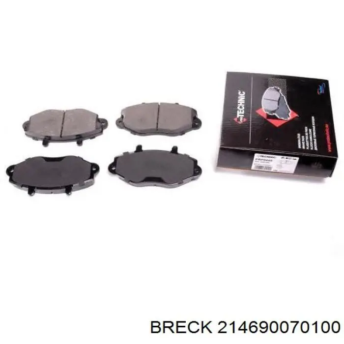 214690070100 Breck Передні гальмівні колодки