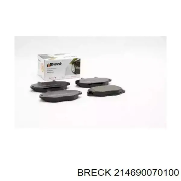 214690070100 Breck колодки гальмівні передні, дискові