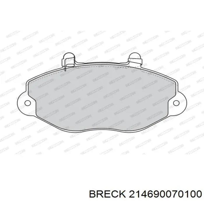 Тормозні колодки Breck 214690070100