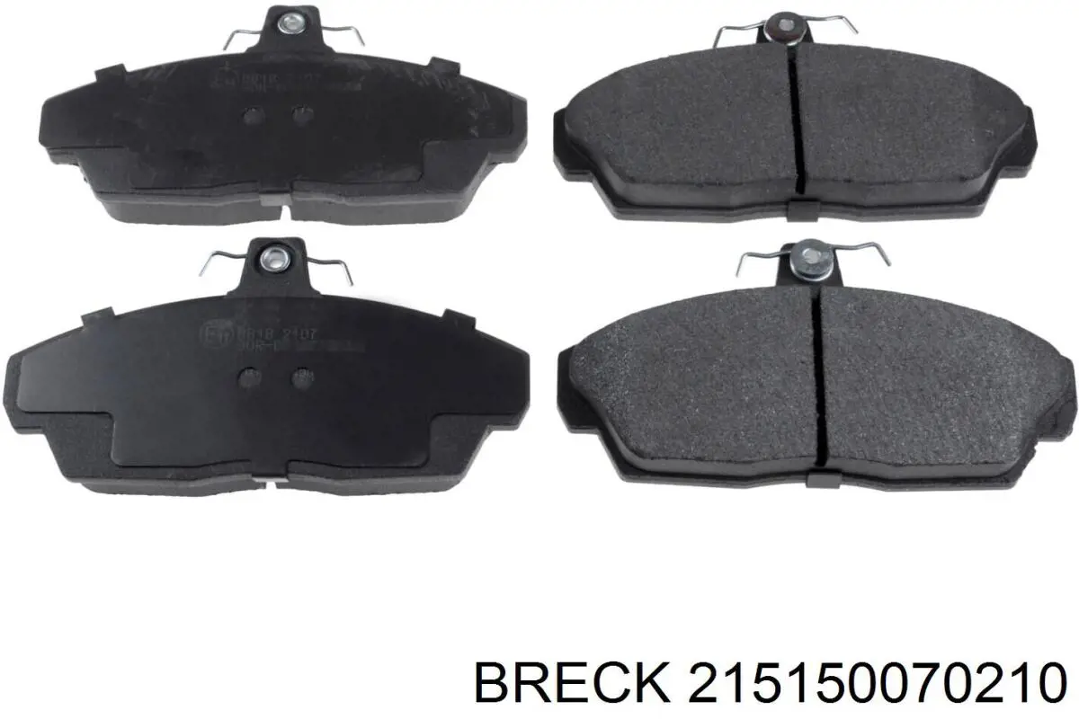 Передні тормозні колодки 215150070210 Breck