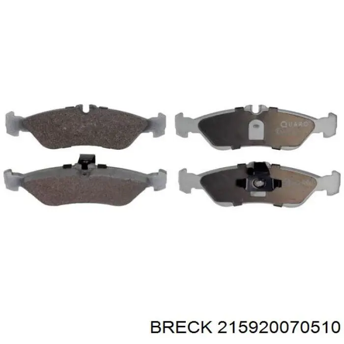 Задні гальмівні колодки 215920070510 Breck