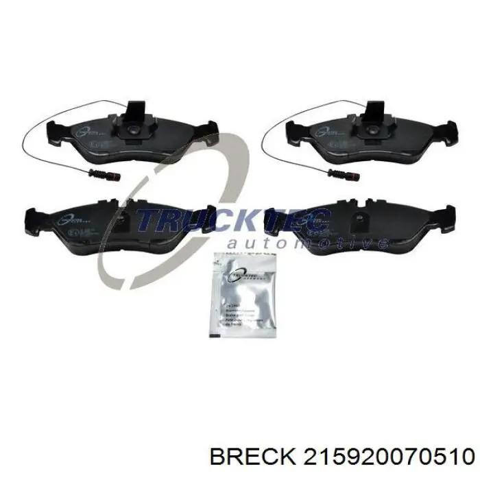Задні дискові колодки Breck 215920070510