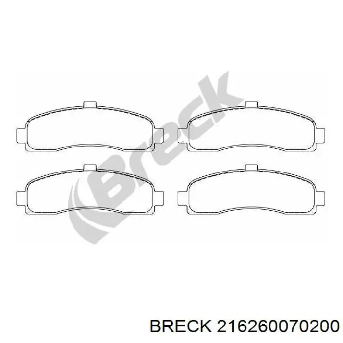 Передні тормозні колодки 410601F025 Nissan/Infiniti