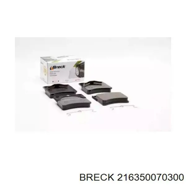 Купити 216350070300 Breck Колодки гальмівні передні, дискові