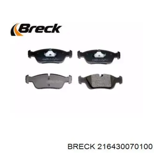 Гальмівні колодки Breck 216430070100 ціна, від 30.40 USD