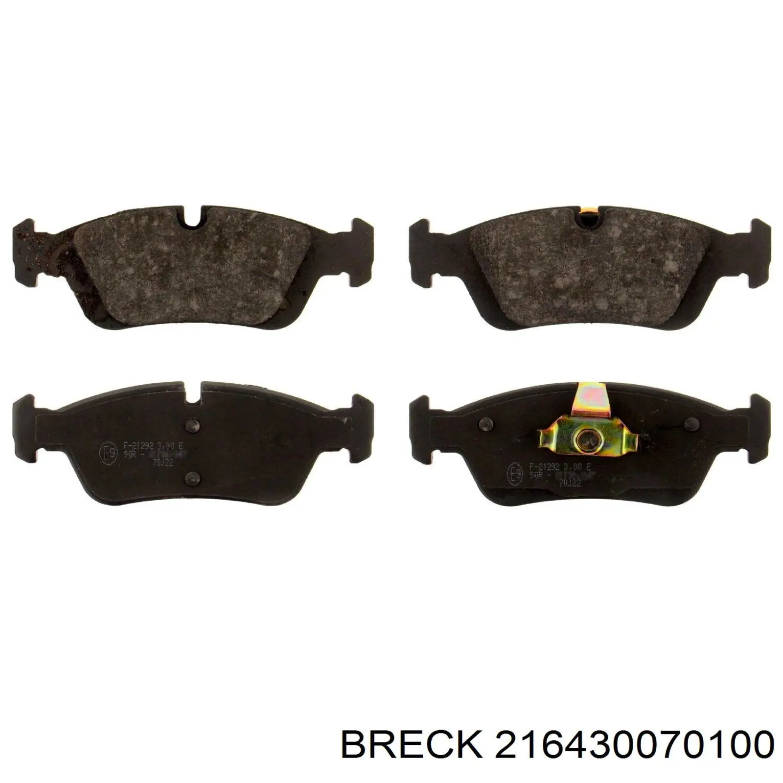 Передні тормозні колодки 216430070100 Breck