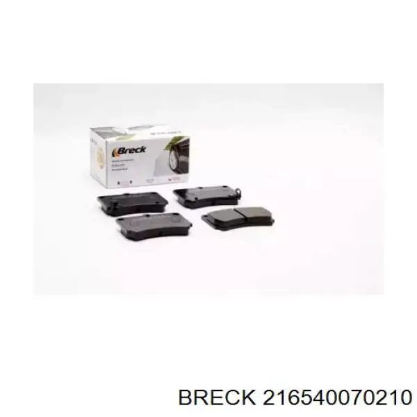 Купити 216540070210 Breck Колодки гальмівні передні, дискові