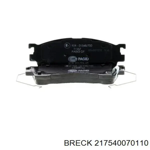 Гальмівні колодки Breck 217540070110 ціна, від 15.08 USD