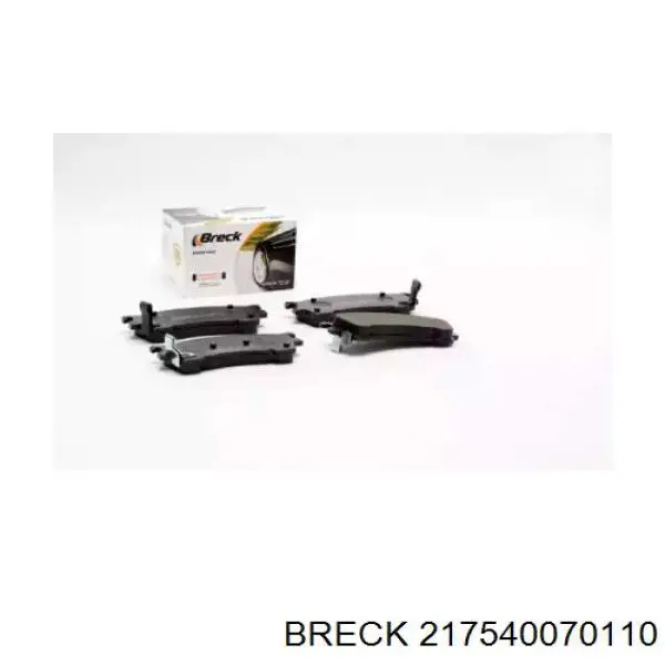 Купити 217540070110 Breck Колодки гальмівні передні, дискові