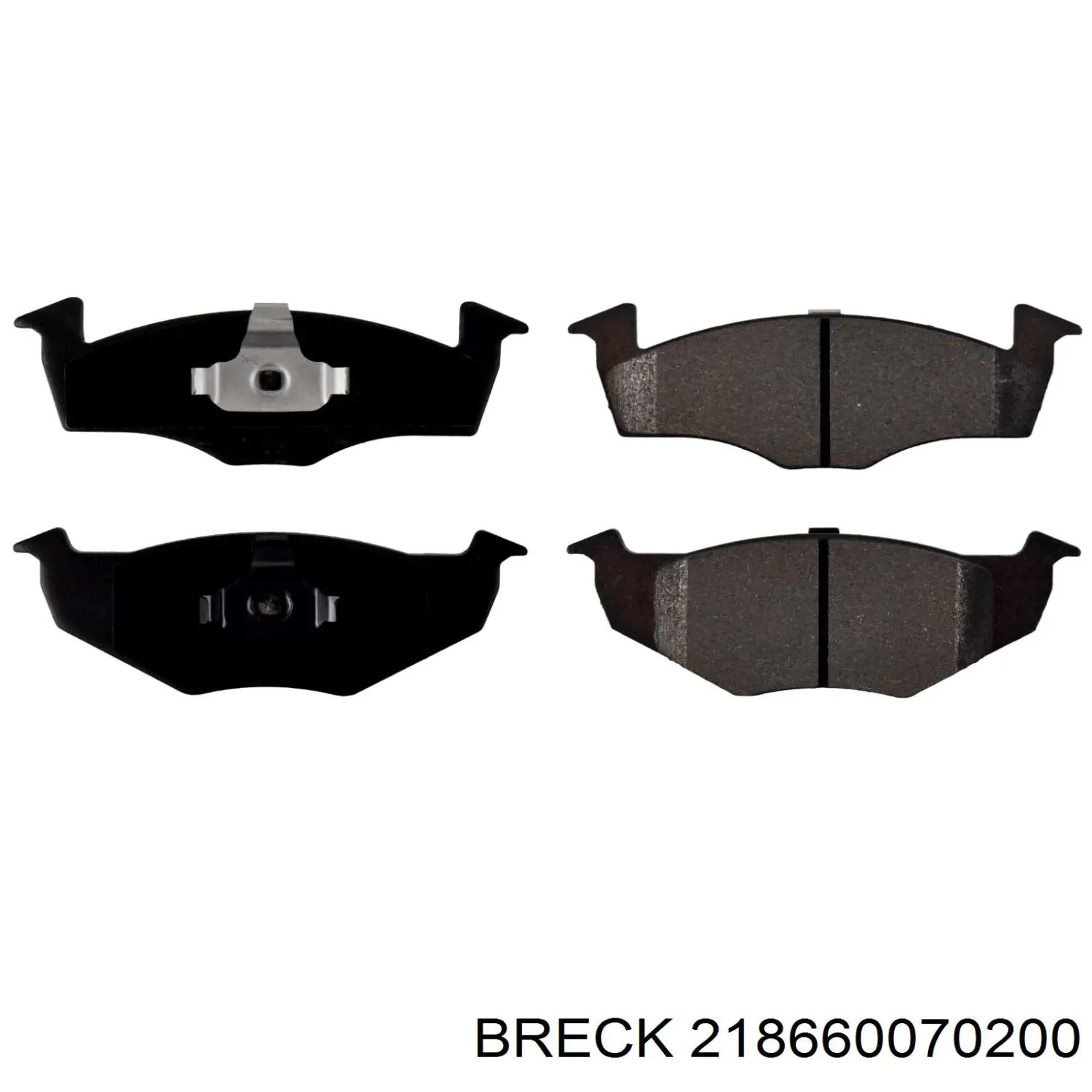 Тормозні колодки Breck 218660070200