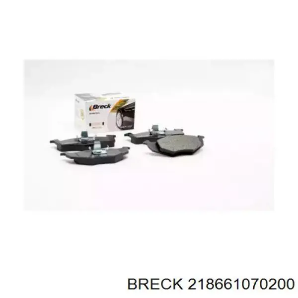 218661070200 Breck колодки гальмівні передні, дискові