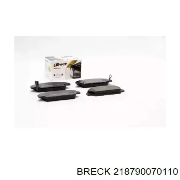 218790070110 Breck колодки гальмівні передні, дискові