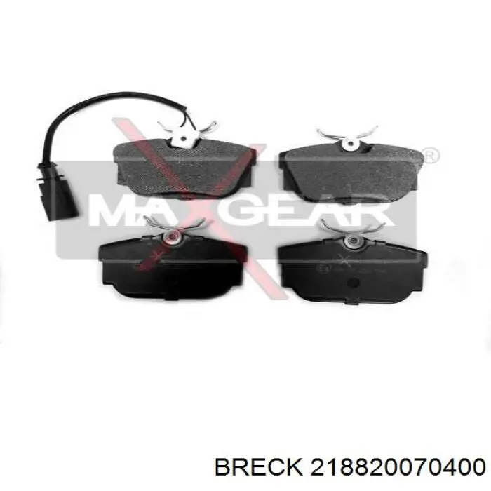 Купити 218820070400 Breck Задні колодки