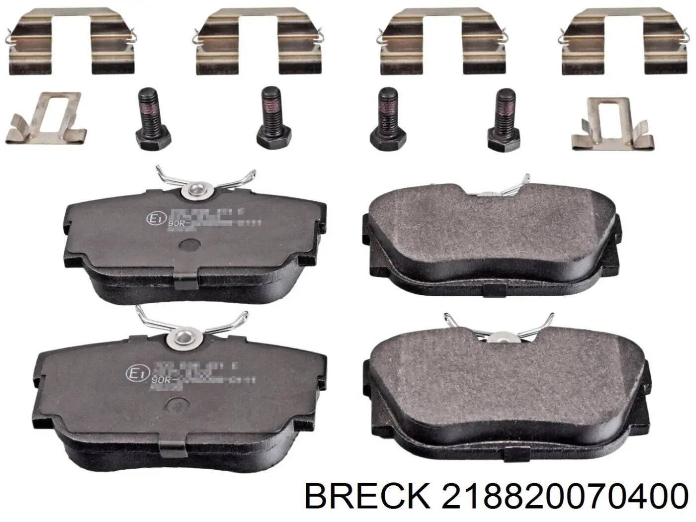 Задні дискові колодки Breck 218820070400